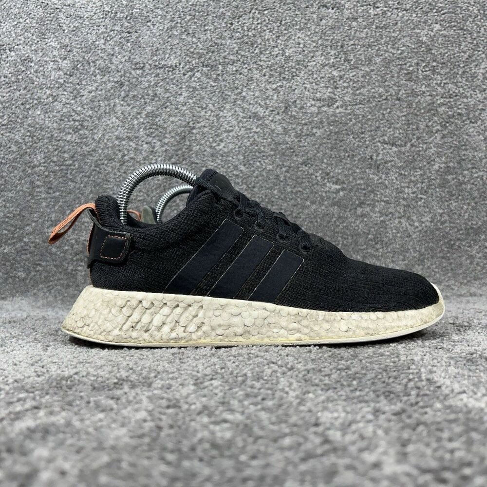 Adidas NMD R2 CG3384 Men's Sz 7 Black Future Harvest Athletic Running Shoes Used